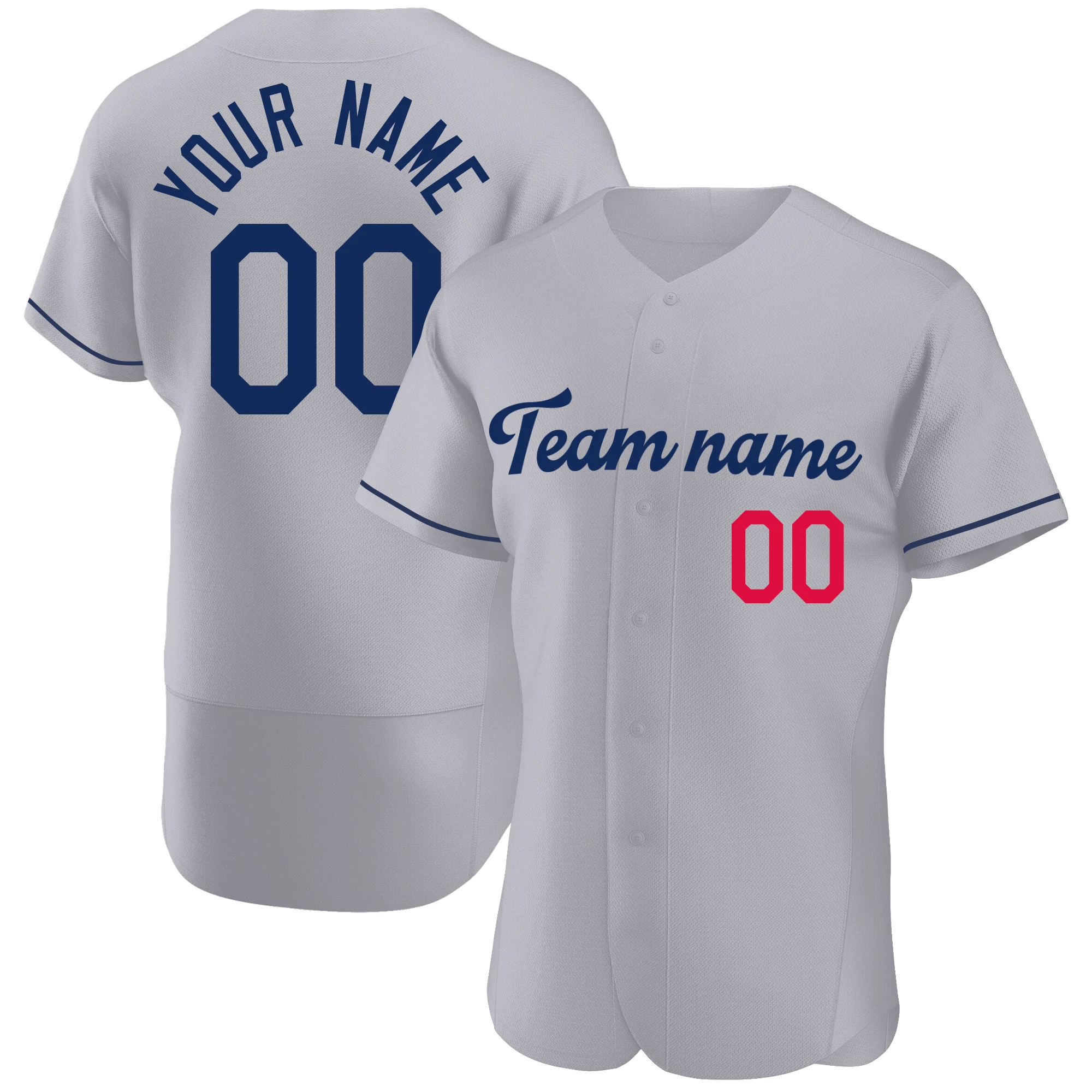 Custom Baseball Jersey Full Sublimated Novelty Button-down Short Sleeve Sports Tee Shirts for Men/Kids Outdoors Race Fitness