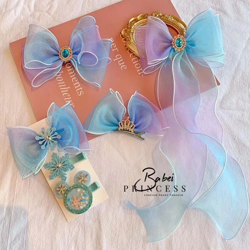

Organza Gradient Bow Hair Clips Princess Lace Bowknot Hairpin Sweet Net Yarn Ribbon Barrettes Hair Ornament Hair Accessories New