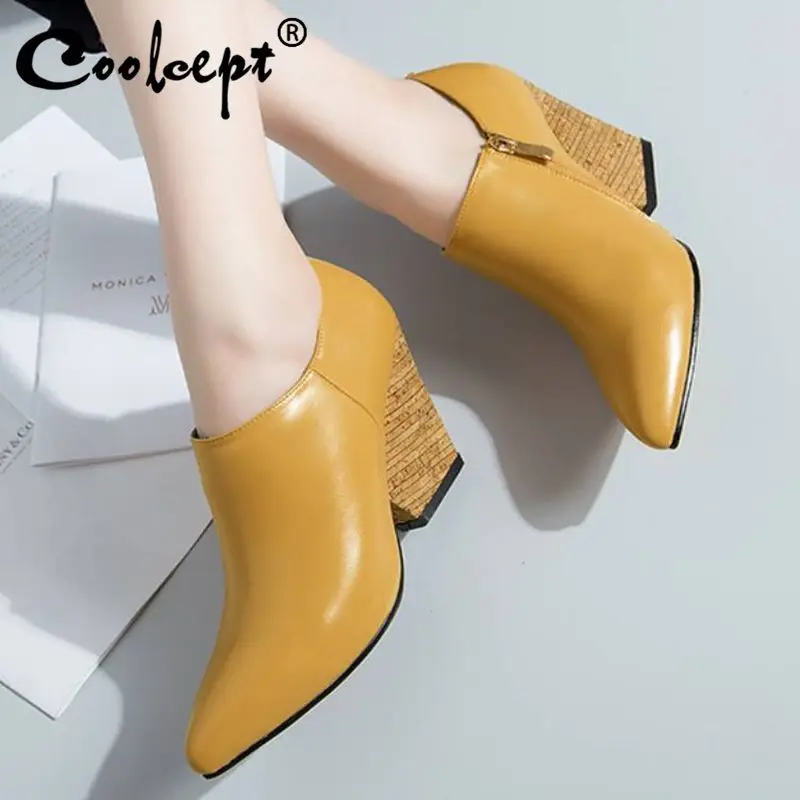 

RIZABINA/женские вечерние туфли-лодочки из натуральной кожи демисезонные повседневные офисные туфли на высоком каблуке Женская обувь с острым ...