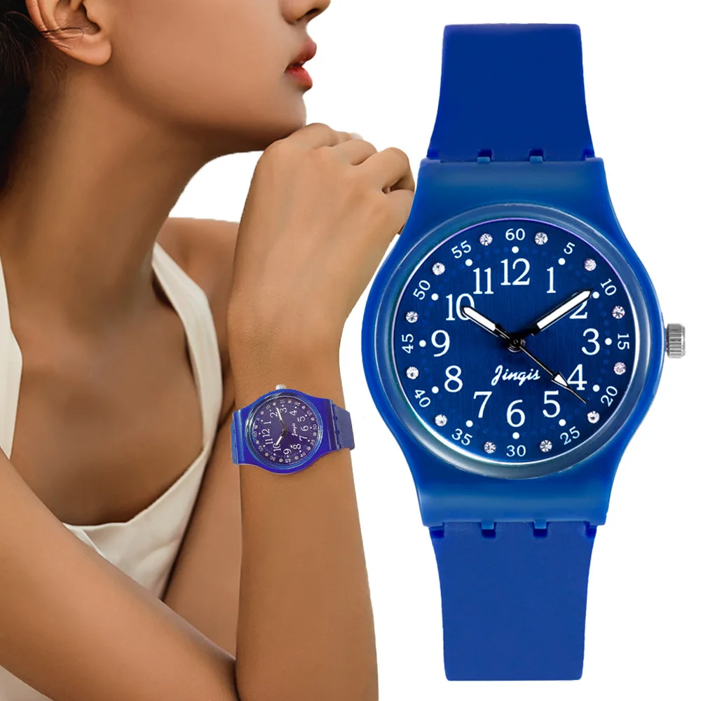 

2022 Simple Silicone Strap Watches for Women Quartz Watches Wristwatch Fashion Luxury Women Gift For Her Gift Mom Girls Clock