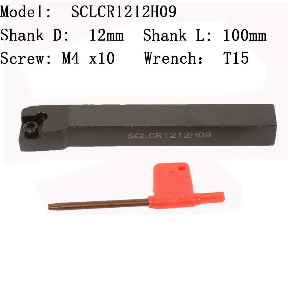 

SCLCR 1212H09 держатель для токарного станка с ЧПУ для вставок CCMT09T304