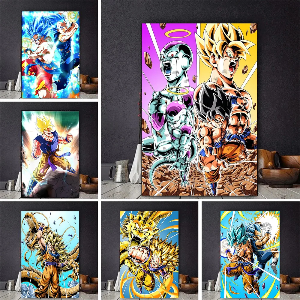 

Anime Dragon Ball Goku Gohan Poster Mural Canvas Painting Prints HD Wall Art Pictures Living Room Boy Bedroom Frameless Decor