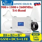 Трехдиапазонный ретранслятор 4g 900 1800 2600 4G Усилитель сотового сигнала GSM DCS LTE 2G 3G 4G усилитель мобильного сигнала 4G