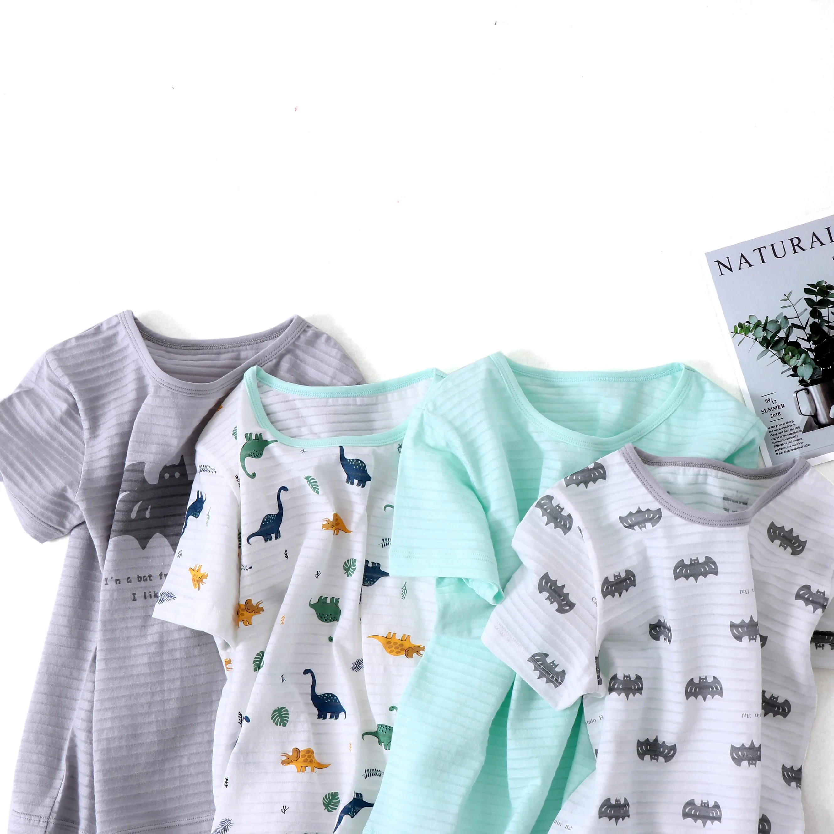 

Children's Pajamas Baby Boy Summer Clothes Cotton Underwear Kids T-shirt+Shorts 2pcs Cartoon Pajamas Girls Boys Sleepwear Sets