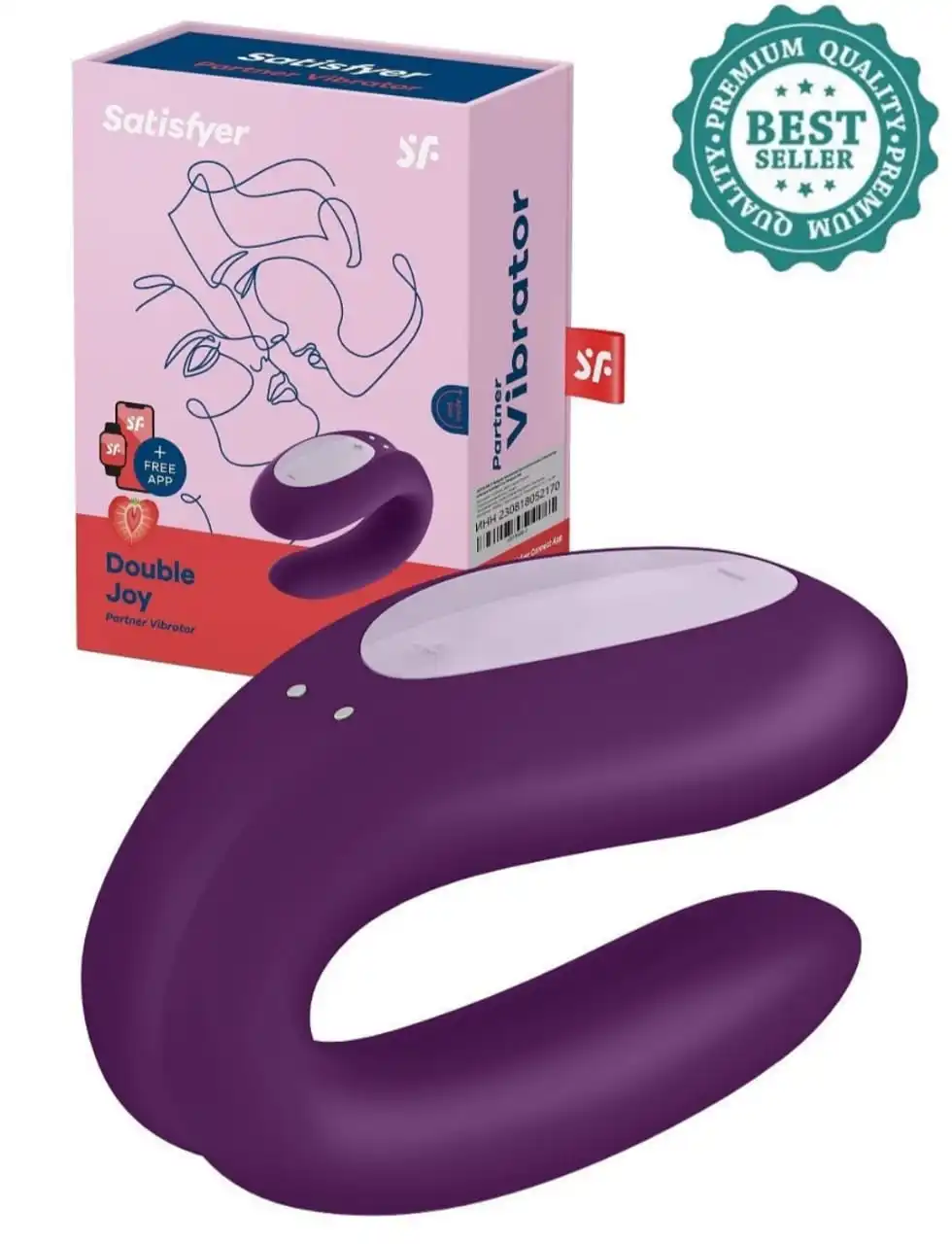 Vibrator for couples Satisfyer double joy satisfaer with control via phone | Красота и здоровье