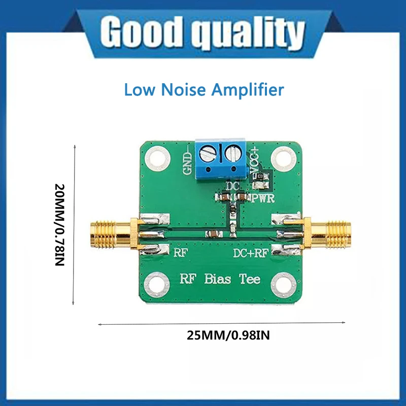 Для Ham Radio Rtl Sdr Lna усилитель с низким уровнем шума Bias Tee Wideband 10-6000 МГц 6 ГГц