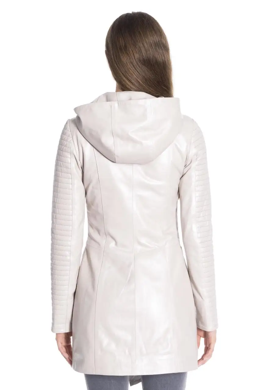 Women winter leather jacket winter Leather Jacket Genuine Real Leather Jacket leather Coat lambskin coat Female Parka Genuine