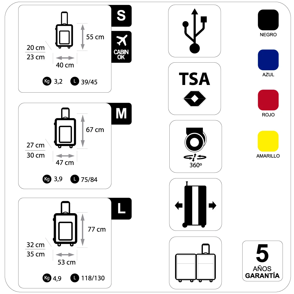 Imome Топ чемодан средних и больших размеров комплект для салона цветов желтый