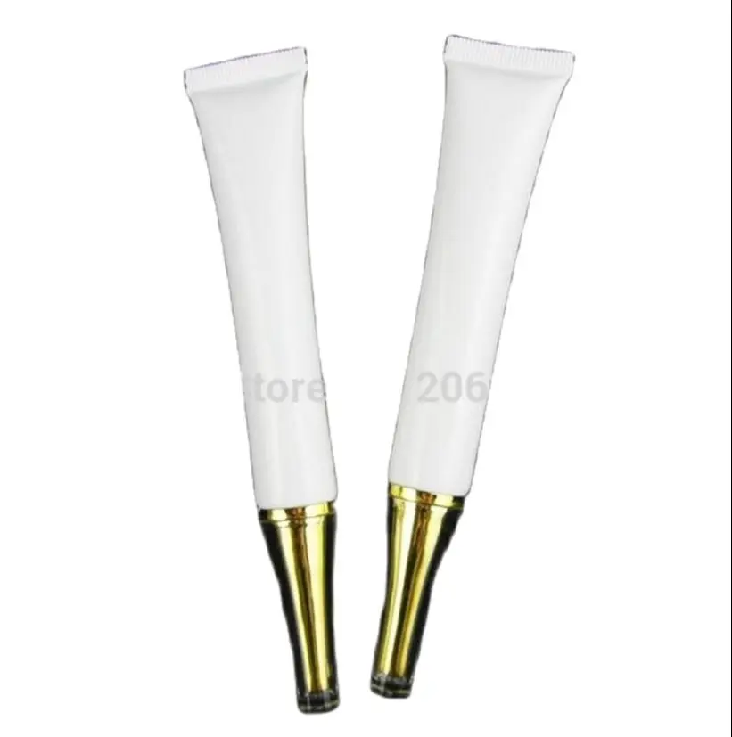 20ml white mildy wash soft tube or butter / handcream tube with gold acrylic lid