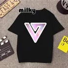 Женская футболка с коротким рукавом, круглым вырезом и принтом