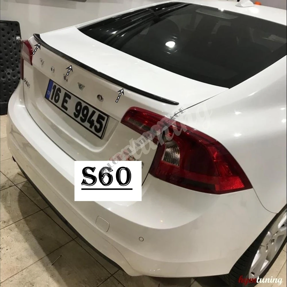 Спойлер Для Седана VOLVO S60 2000-2021 автомобильный аксессуар универсальные спойлеры
