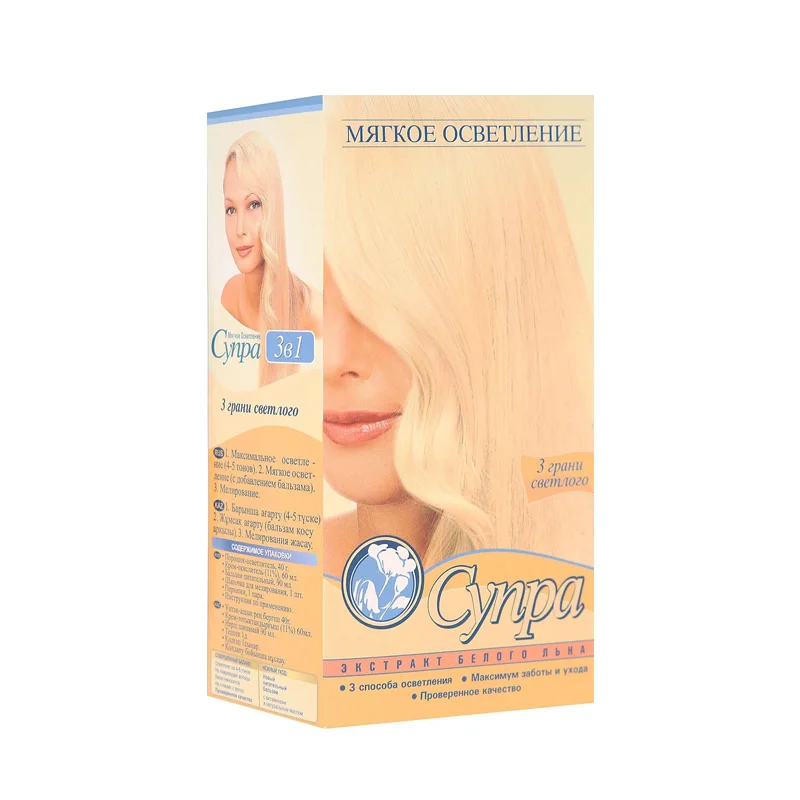 Средство для мелирования волос Галант Косметик Хна Супра Белая с Бальзамом |