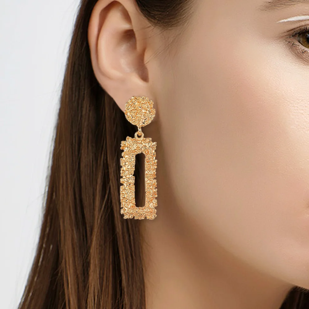 EPI модные Подвесные серьги 2019 большие геометрические для женщин висячие в форме