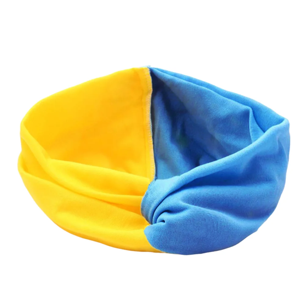 

Повязка на голову женская, эластичная повязка на голову с перекрещивающимися поперечками, с изображением неба, океана и пшеничного поля, тю...