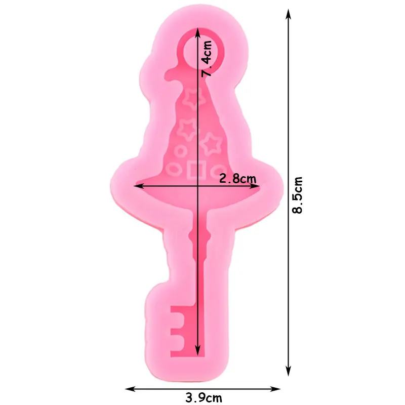 Блестящий тыквенный брелок в форме ключа форма для Хэллоуина шляпа ведьмы