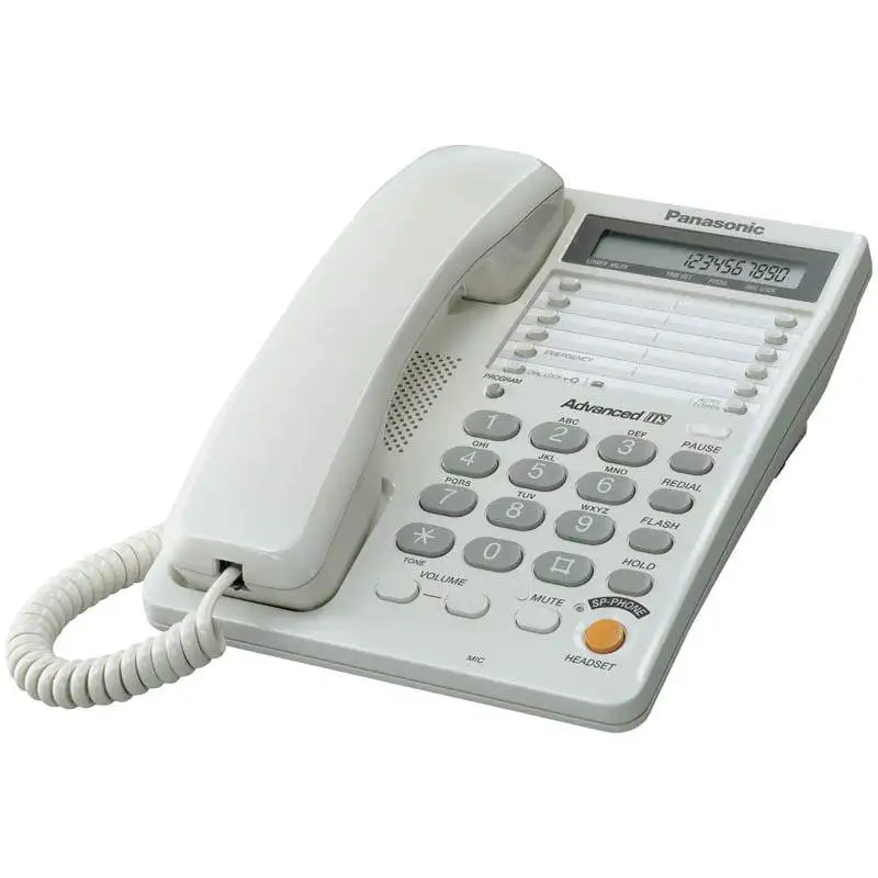 Телефон проводной Panasonic KX TS2365RUW ЖК дисплей спикерфон ускоренный набор белый (арт.