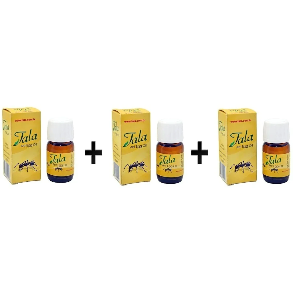 

3 pieces of 100% original Tala ant oil 3X20 ml natural organic hair removal, hair reduction. Permanent hair removal