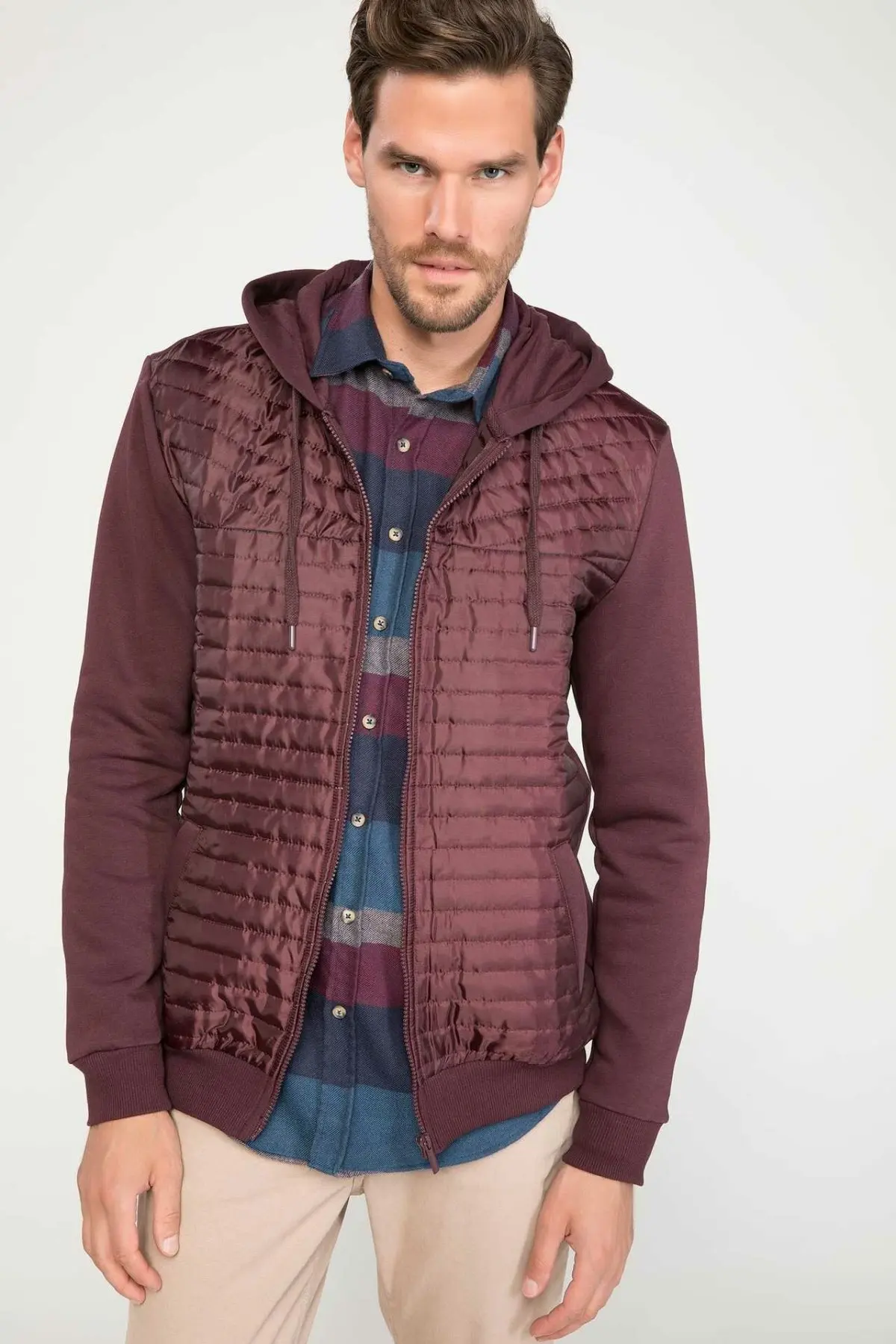 DeFacto мужской зимний плотный кардиган смешанных цветов/мужские повседневные