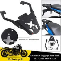 motorcycle aluminum top luggage rack rear carrier fender support mount for 2017 2018 bmw g310r g 310r accessories motor parts