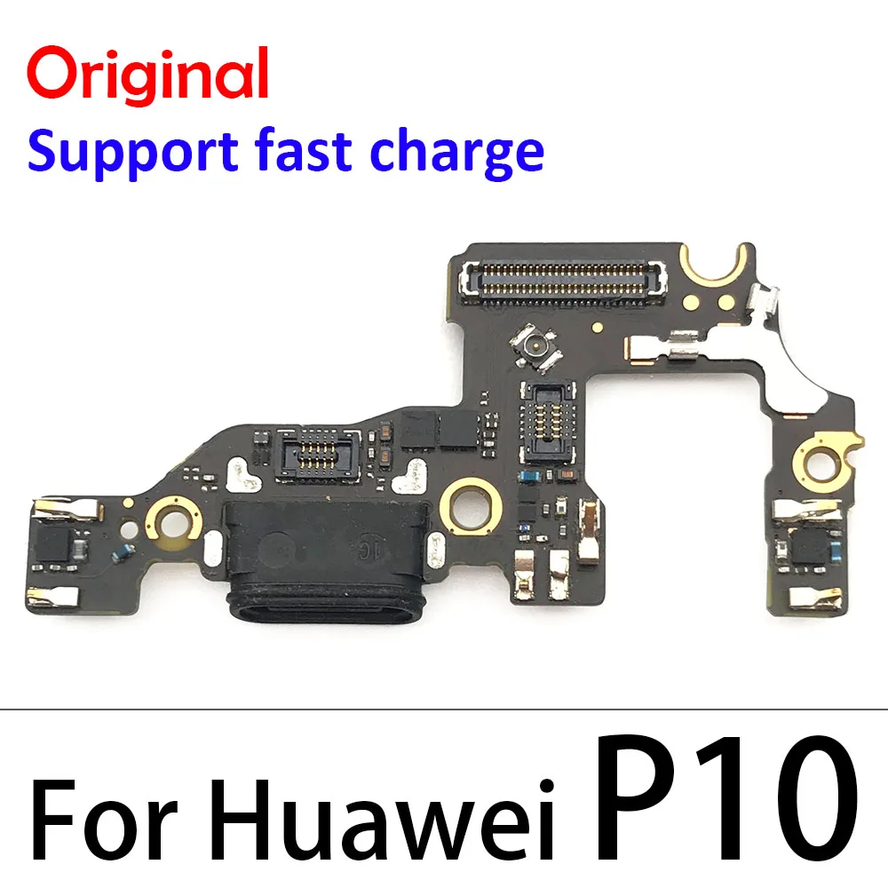 100% оригинальный разъем USB для зарядки запчасти платы гибкий кабель Huawei P9 P10 P20 P30 Lite