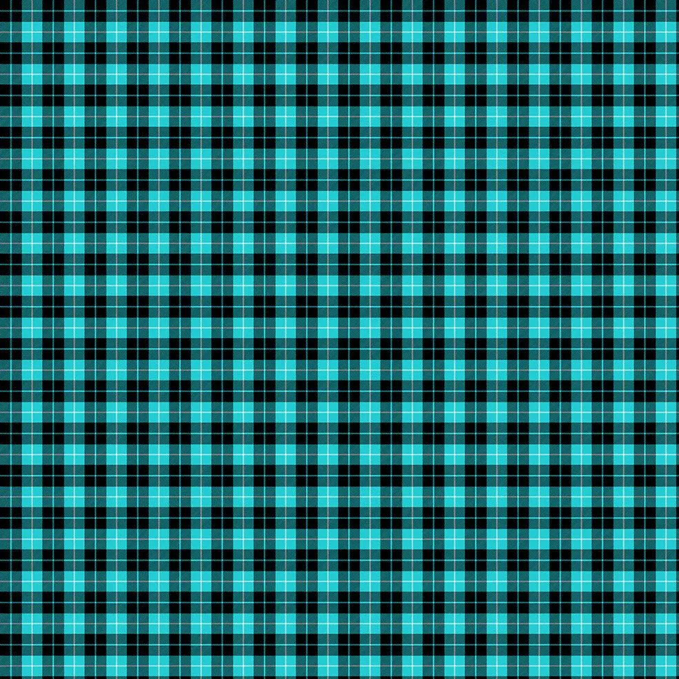 

Curtain Check Plaid Pattern Traditional Fabric Design Holiday Season Artwork Printed Blue Black