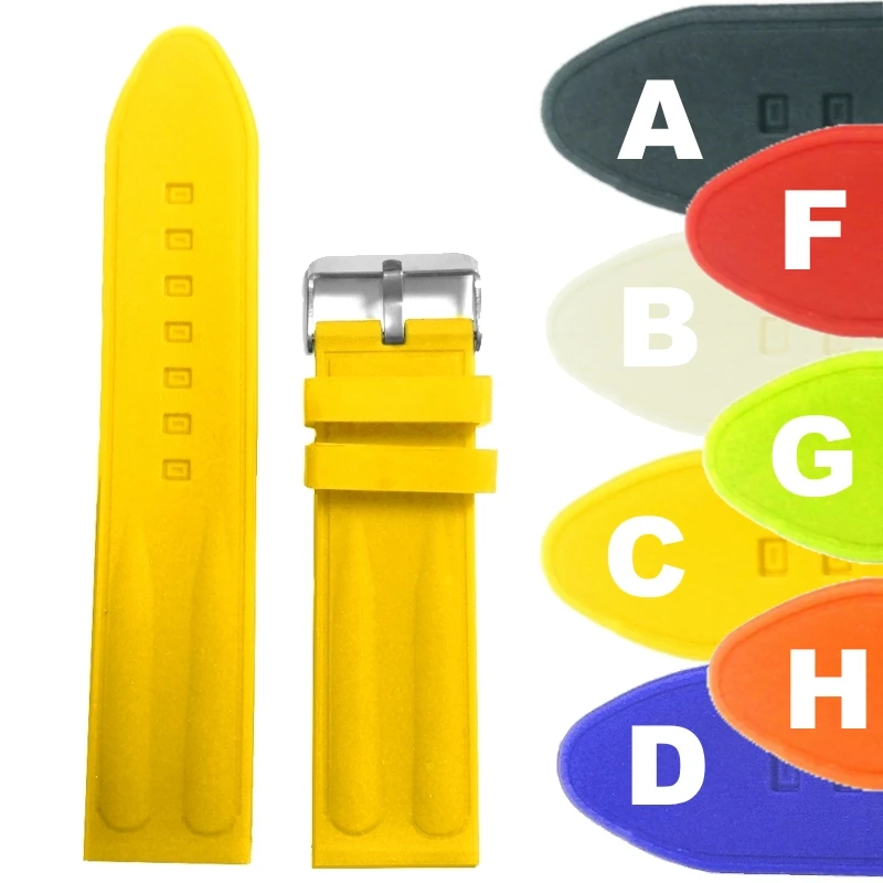 2 шт. Ремешок силиконовый для наручных часов цветной подарок с пружинными