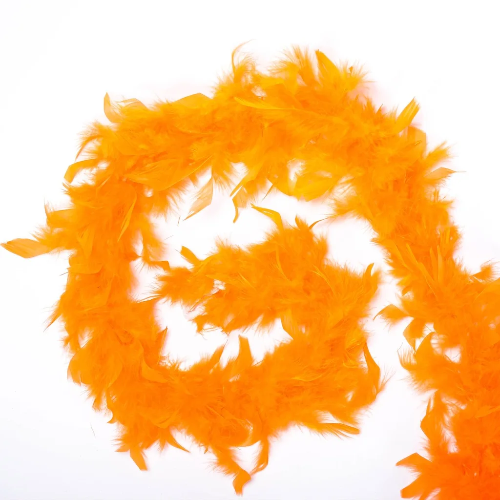 2 метра боа перо Otriş оранжевый|Ножницы для маникюра| |