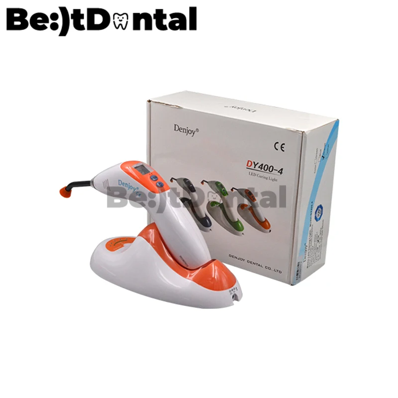 

Светодиодсветильник лампа для отверждения дятла Denjoy, беспроводная лампа оранжевого цвета для отверждения зубов, светодиодсветильник ламп...