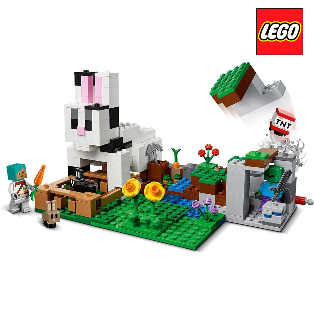 Конструктор LEGO Minecraft кролик ранчо 21181 оригинал для детей новая игрушка подарок на