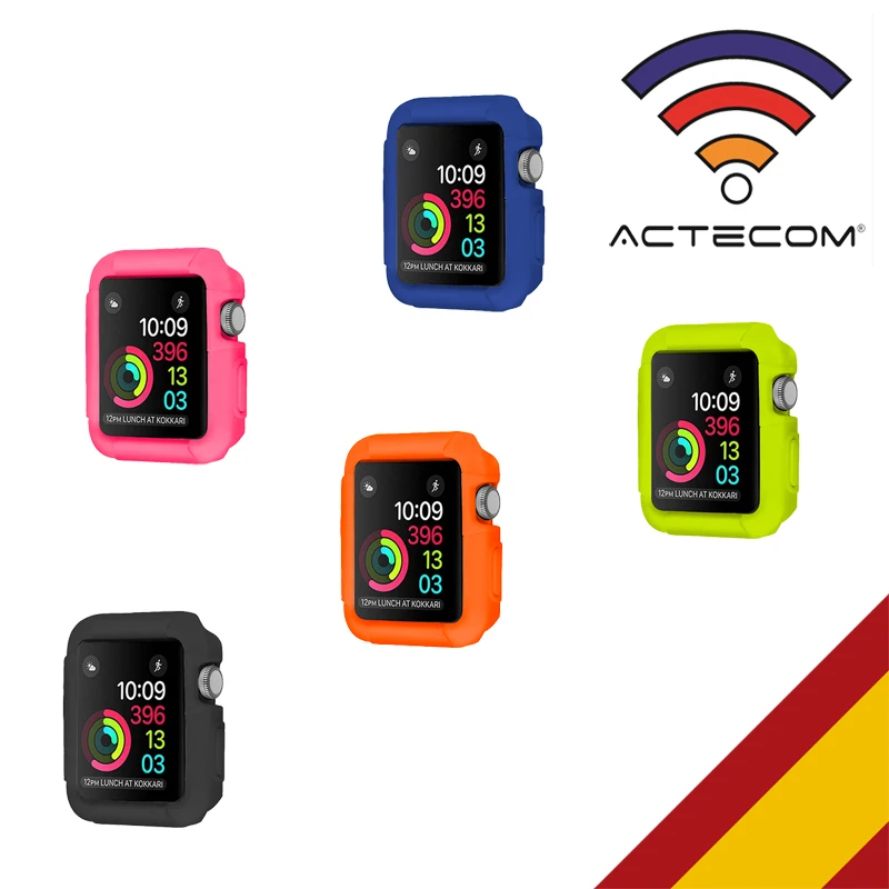 ACTECOM FUNDA CARCASA GOMA совместимый с APPLE WATCH 42 мм различные цвета Funda goma Apple Watch | Мобильные