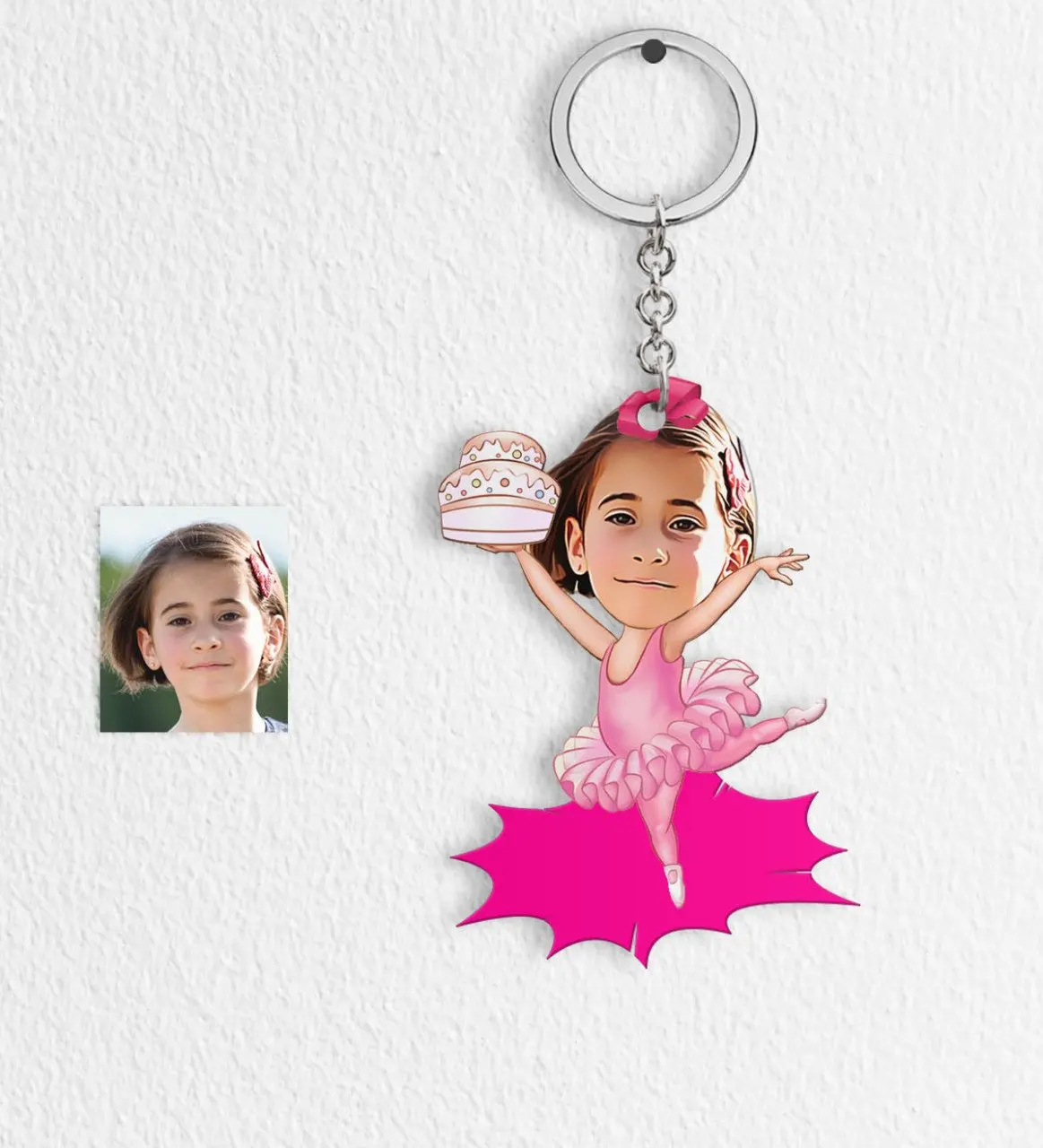 

Keychain-1 с персонажами из мультфильмов на день рождения для девочек