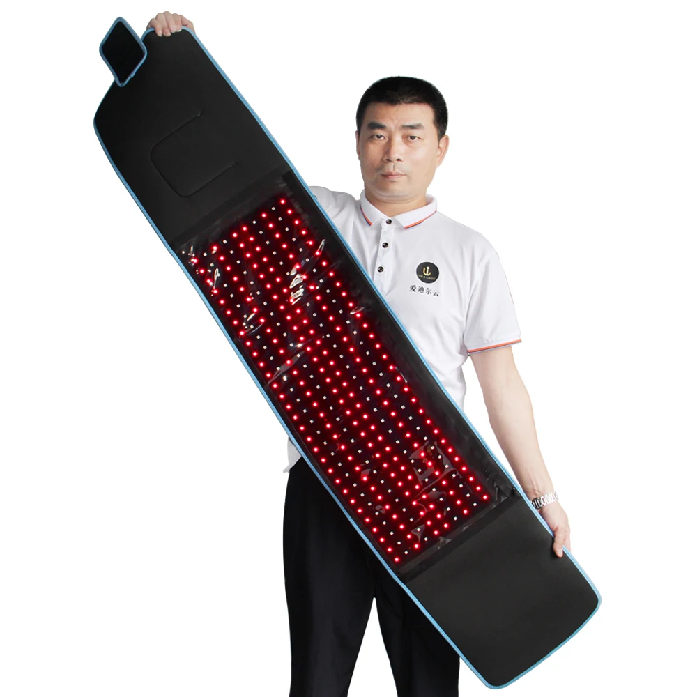 ADVASUN Red Light Therapy Belt Body Wrap Bed 850nm 660nm Back Pain Relief Weight Loss Slimming Machine Waist Heat Pad Massager