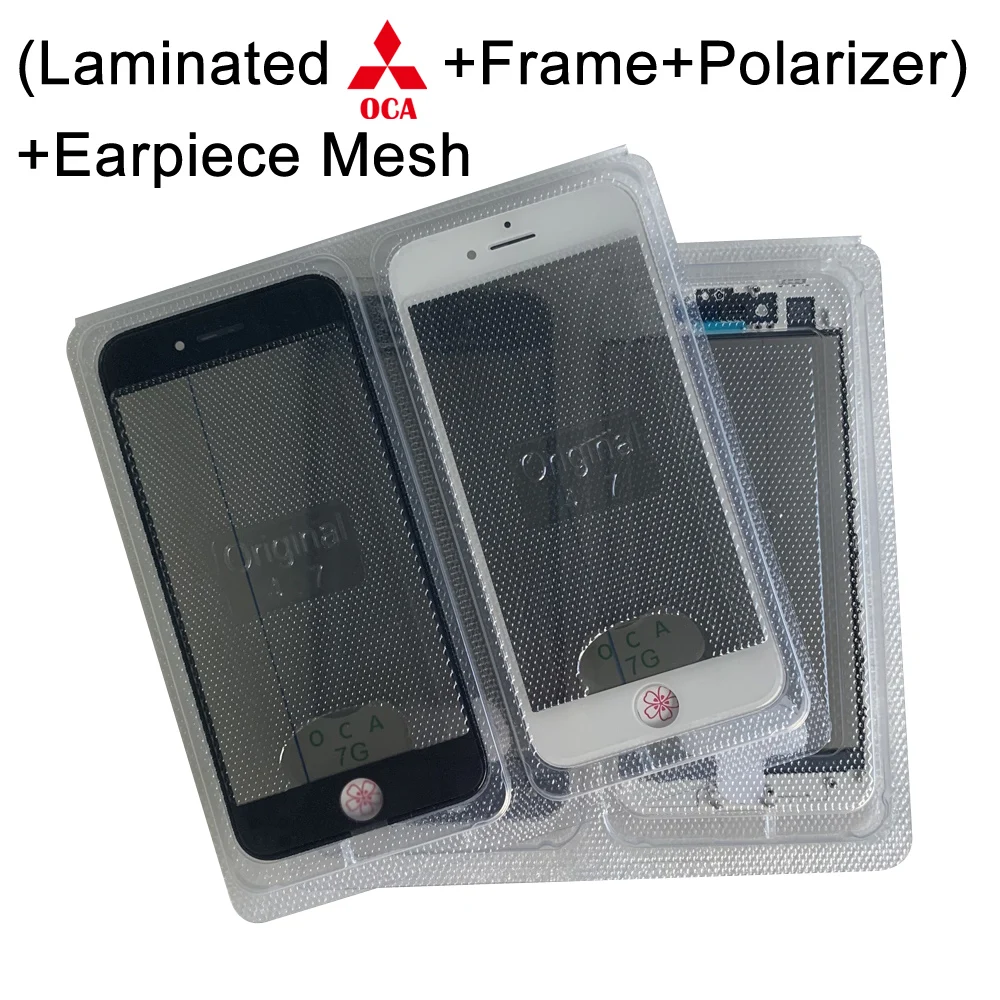 ЖК-дисплей 4 в 1 для iPhone 6 6S 7 8 Plus дисплей с сенсорным экраном Сменное внешнее стекло