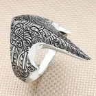 Орел Крыло Серебро пальца кольцо Для мужчин серебряное кольцо Сделано в Турции сплошной 925 пробы серебро