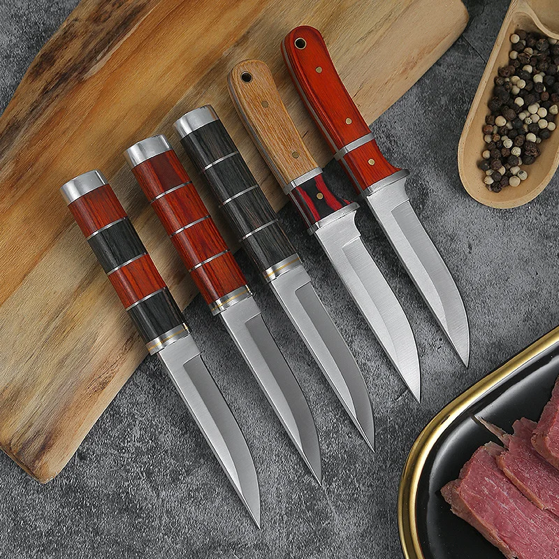 Мясницкий нож для колбасы уличный барбекю ломтики говядины овцы резка мяса