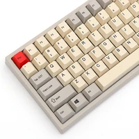 epomaker retro gray keycaps set 112 keys cherry profile double shot pbt full set suitable for ansi layout mechanical keyboard