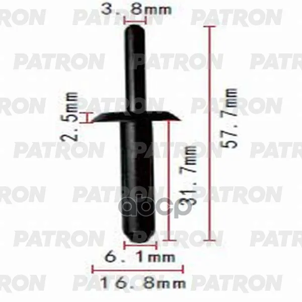 Клипса Пластмассовая Chrysler Ford Применяемость: Заклёпка | Бытовая техника