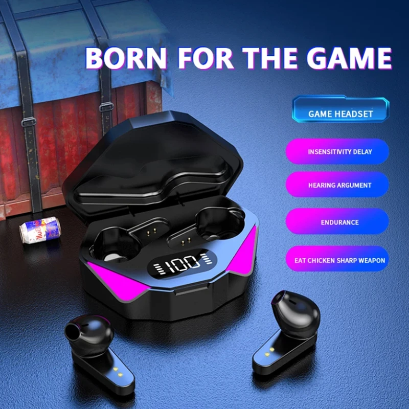 

Новинка 2021, TWS Bluetooth-наушники, игровые стереонаушники, спортивные водонепроницаемые игровые Беспроводные наушники с шумоподавлением и микр...