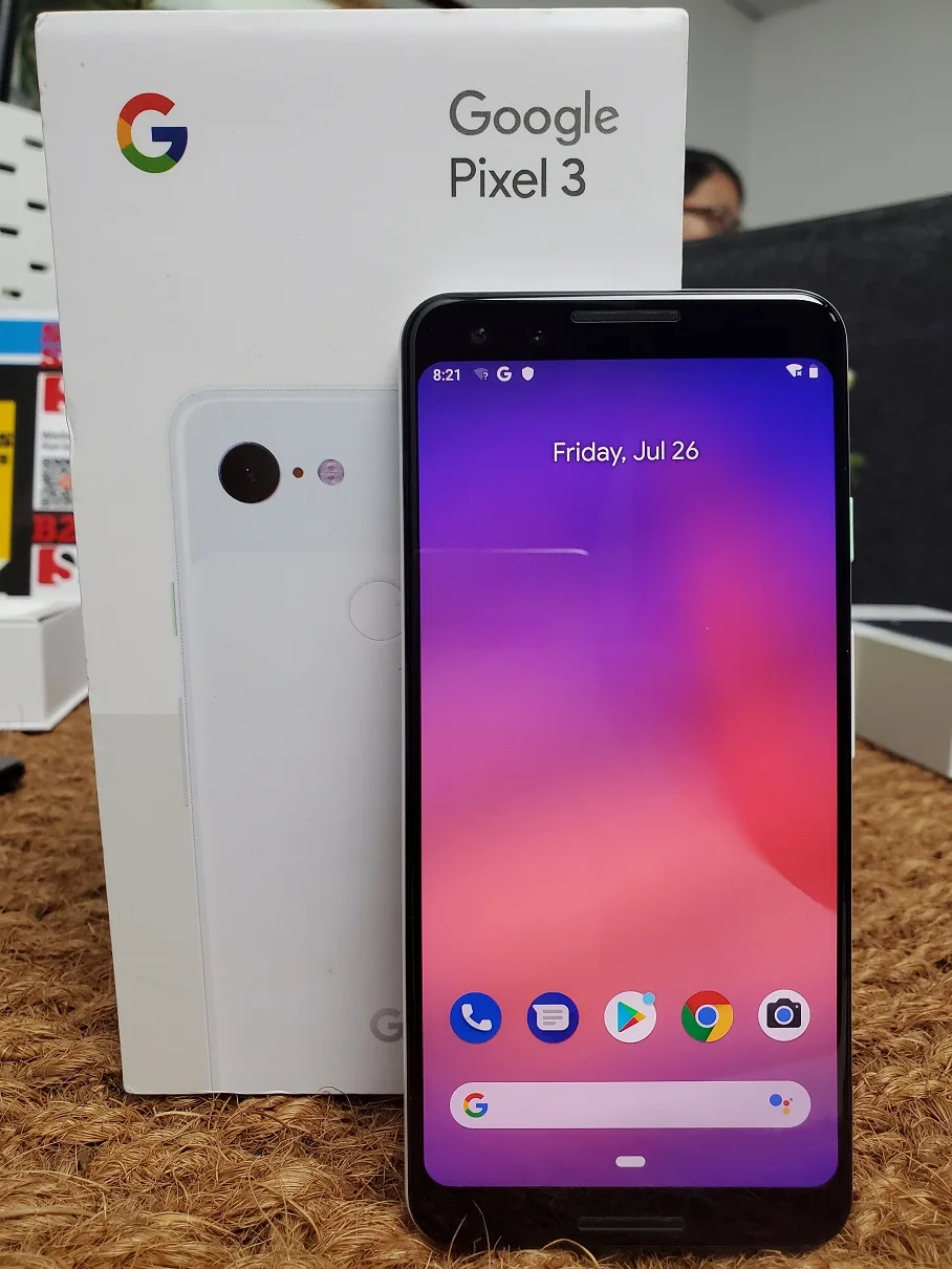 Google Pixel 3 Восьмиядерный LTE мобильный телефон 5," 4 Гб ОЗУ 64 Гб ПЗУ Snapdragon 845 Google смартфон