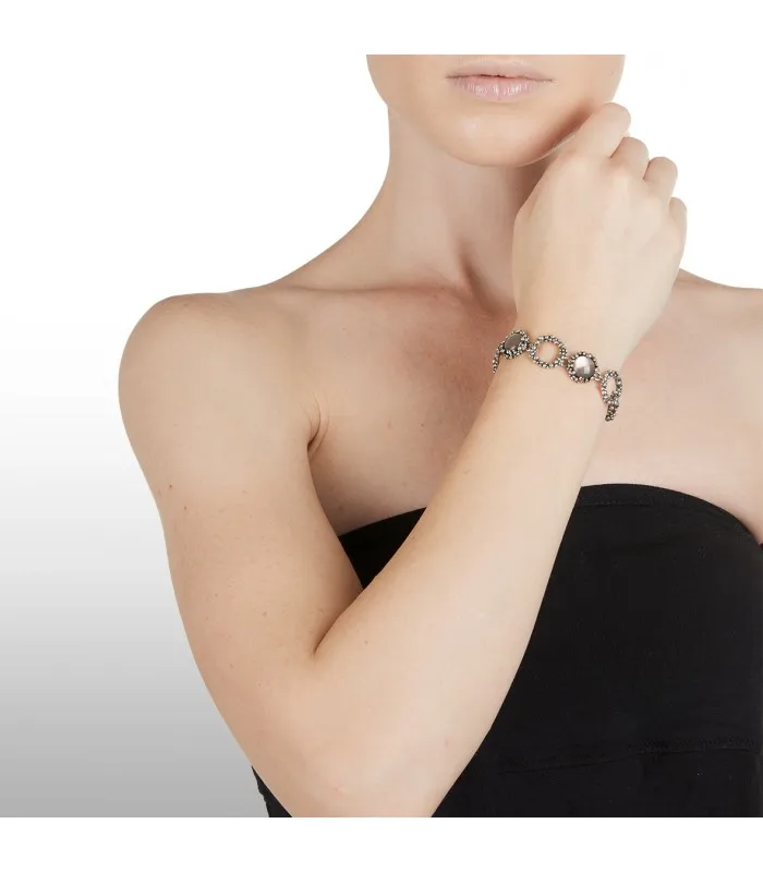 Браслет John Raspini Maui из стерлингового серебра 925 пробы с перламутром и