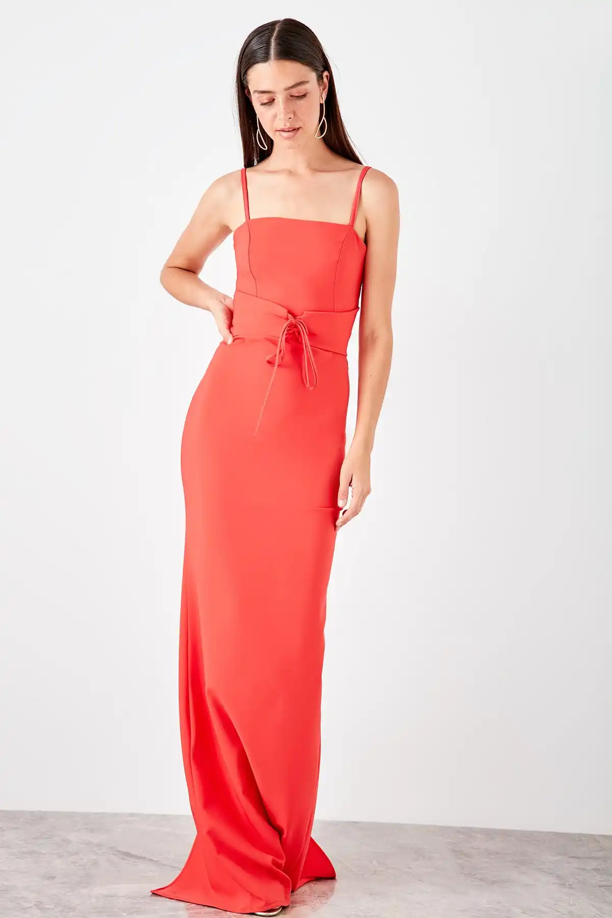 Trendyol аксессуар подробное вечернее платье TPRSS19AE0020|Вечерние платья| |