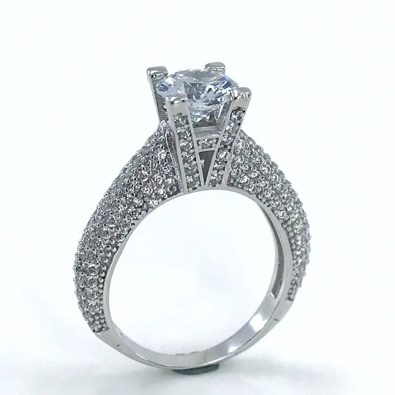 Swarovski Эйфелева модель Одежда высшего качества Обручение серебряное