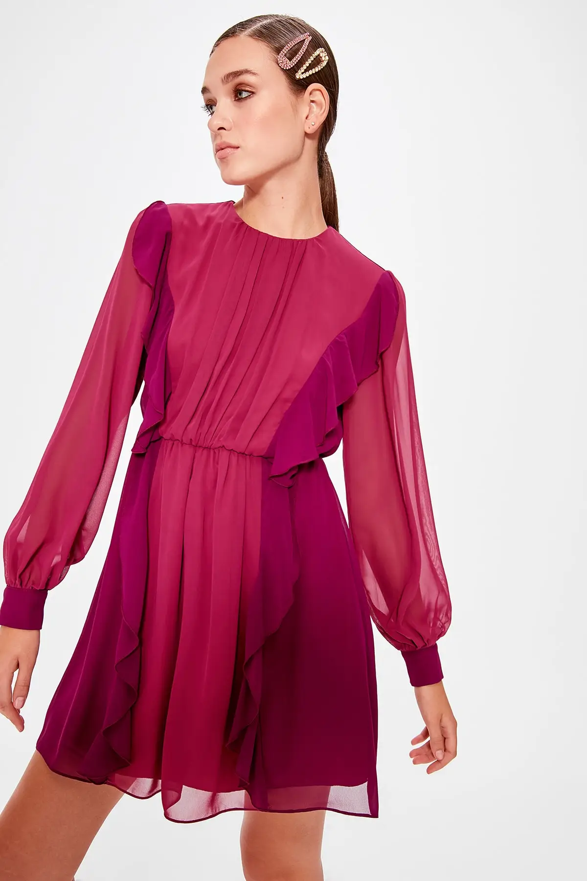 Trendyol Damson платье с маховиком TPRAW20EL0603|Женские платья| |