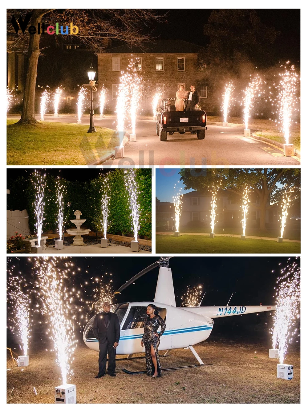 11 пакетов/лот ti порошок для Sparkler 1-5 м DMX Spark машина титановый сцены холодного