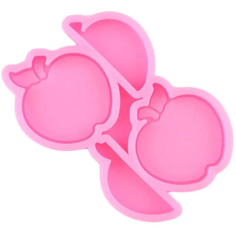 3D Apple соломы фигурки жениха и невесты Силиконовые формы для приготовления конфет