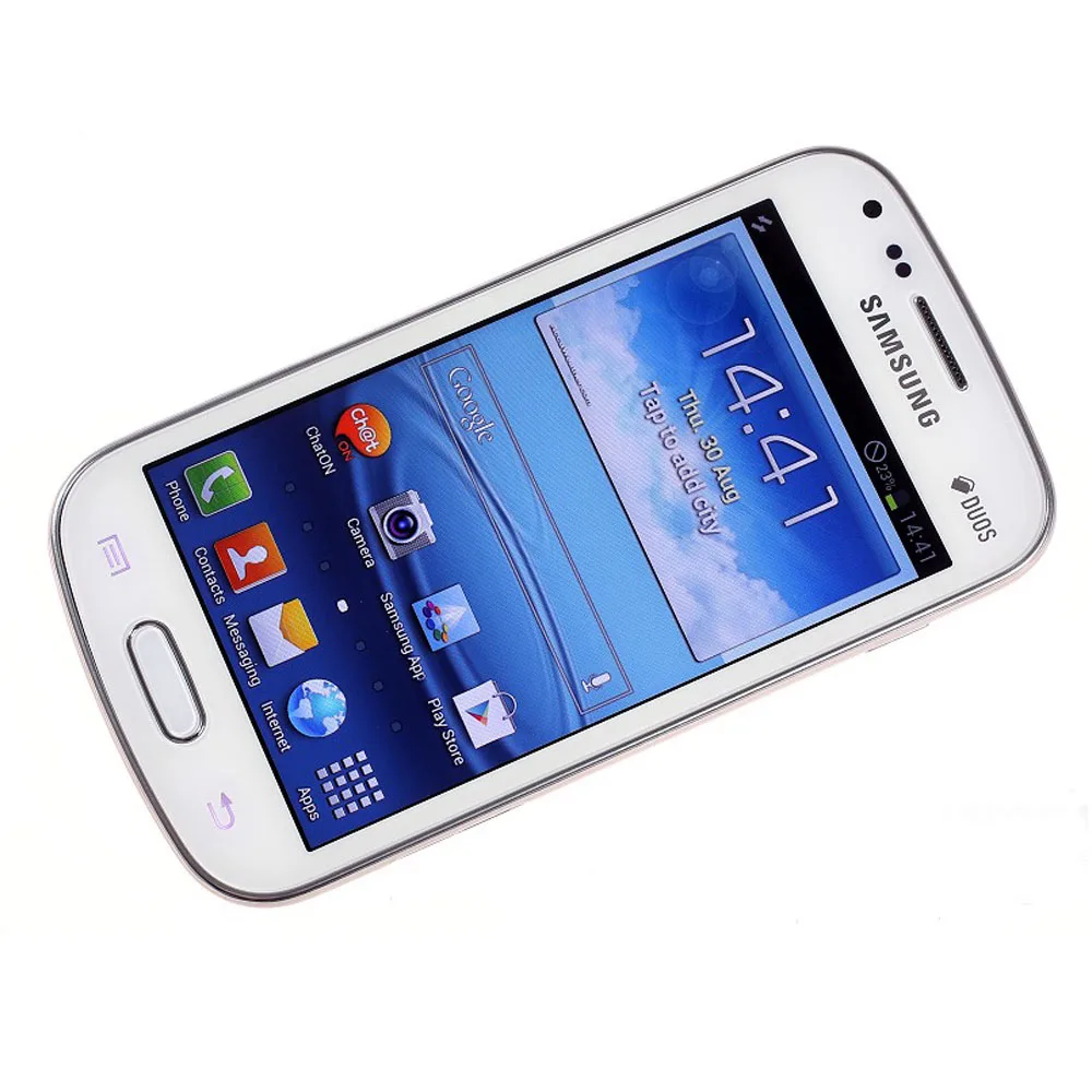 unlocked samsung galaxy s duos s7562 refurbished mobile phone 4gb rom wifi 4 0 5mp used android smartphone original cellphone free global shipping