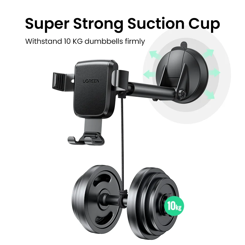 ugreen car phone holder stand gravity car suction cup phone stand for mobile phone for iphone 13 12 xiaomi redmi samsung huawei free global shipping