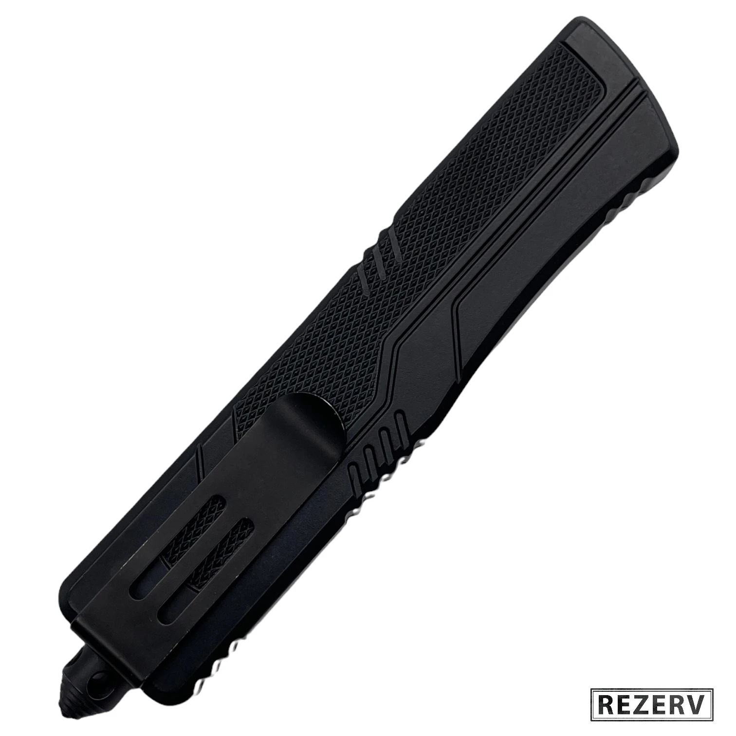 Нож фронтальный кнопочный &quotМамба 2&quot автоматический складной сталь 420