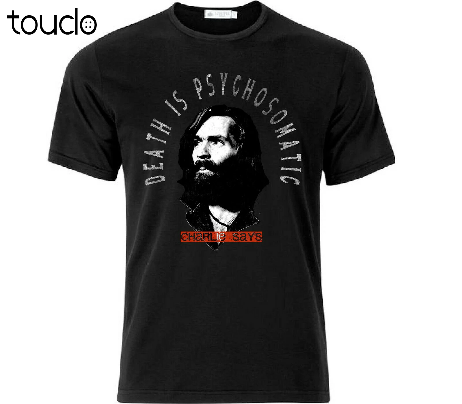 

Charles Manson Charlie Says T Shirt Black