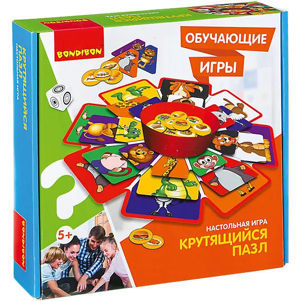Настольная игра Bondibon "Крутящийся пазл"|Игры| |